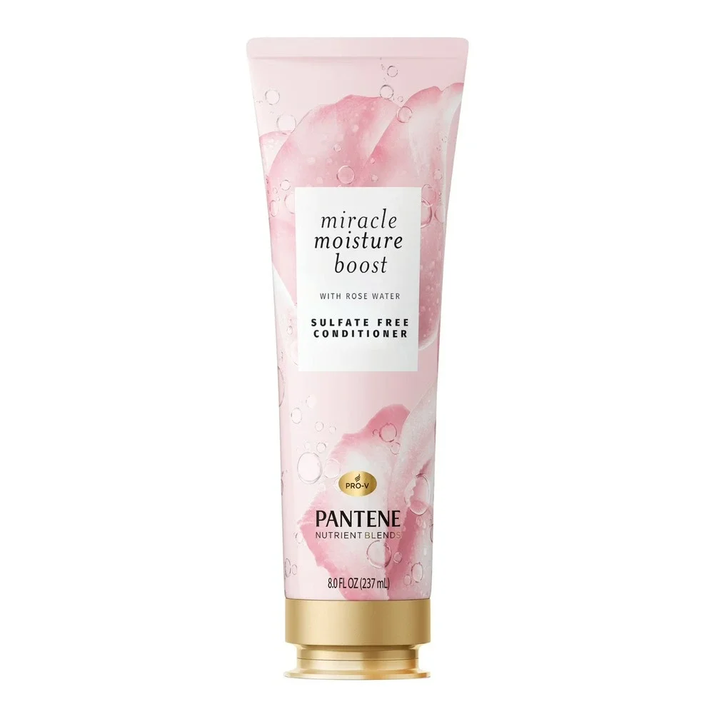 2X Pantene Nutrient Blends Miracle Moisture Boost Rose Water Conditioner 8 FL OZ